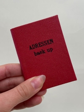 Adressbuch back up klein mit Prägung