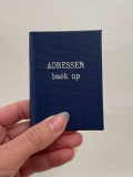 Adressbuch back up klein mit Prägung